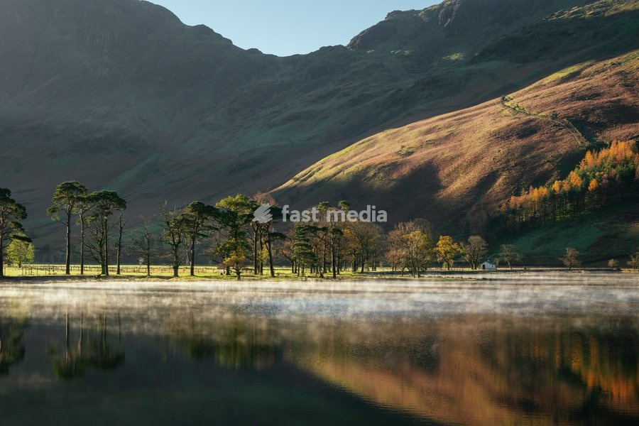 Lake Buttermere at dawn, Lake District, Cumbria, England, UK