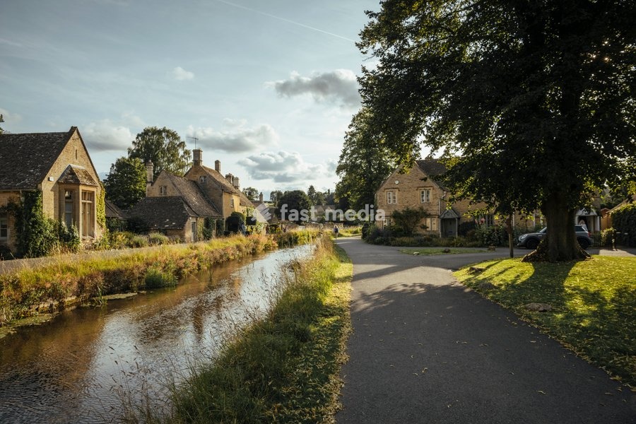 Lower Slaughter, Cotswolds, Gloucestershire, England, UK
