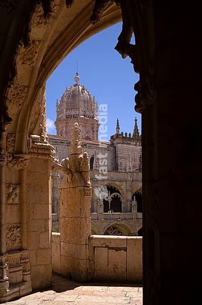 Monastery church of Santa Maria de Belém, Hieronymite monastery Mosteiro dos Jerónimos, also known as Mosteiro de Belém, Belém, Lisbon, Portugal, Europe