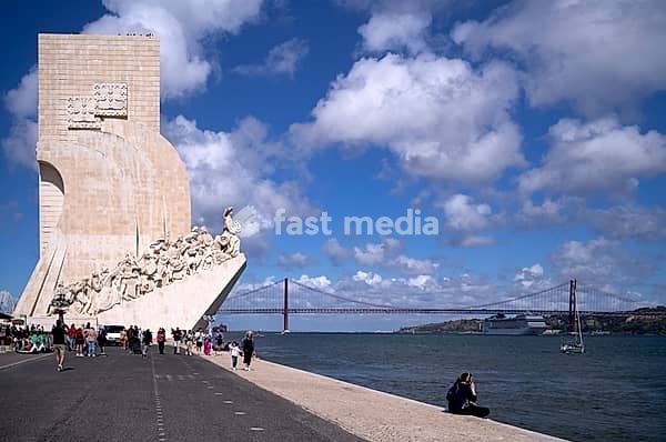 Monument to the Discoveries, Maritime Monument, Padrão dos Descobrimentos, Belém, Lisbon, Portugal, Europe
