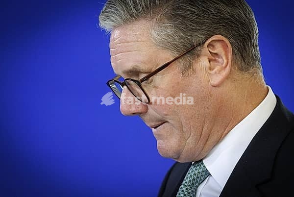 Keir Starmer, Prime Minister of the United Kingdom and Northern Ireland, during a press conference in Berlin, 28 August 2024