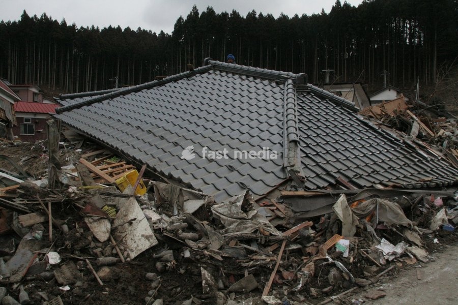 (110315) -- RIKUZEN-TAKATA, March 15, 2011 () -- Photo taken on March 15, 2011 shows a part of the city of Rikuzen-Takata, one of the cities worst hit by Friday's 9 Magnitude quake and ensuing tsunami, Iwate Prefecture, Japan