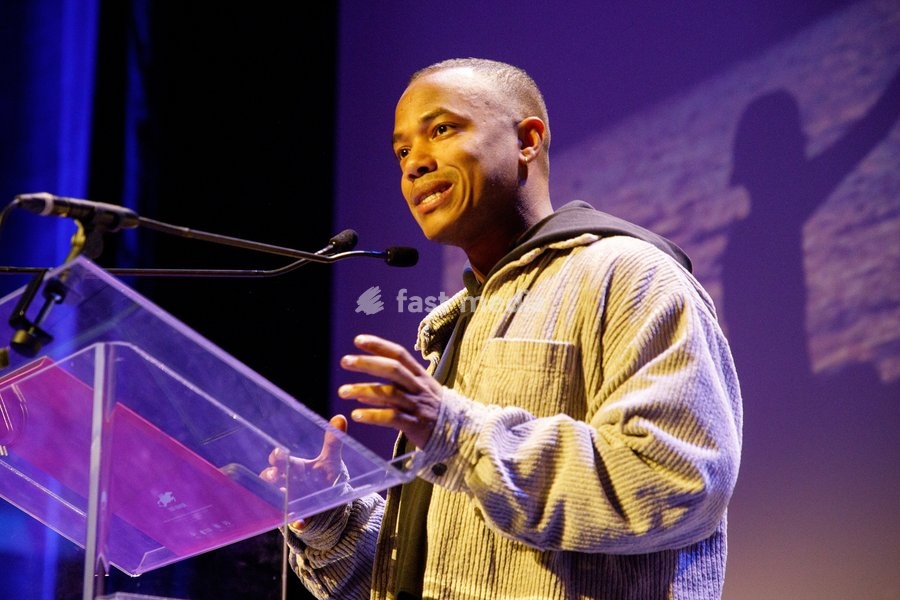 Gael Kamilindi pictured during the closing night of the 39th edition of the Festival International du Film Francophone de Namur (FIFF) (27/09-04/10), Friday 04 October 2024 in Namur. After the Bayard awards ceremony, the festival will close with a screening of F. Ozon's "Quand vient l'automne"