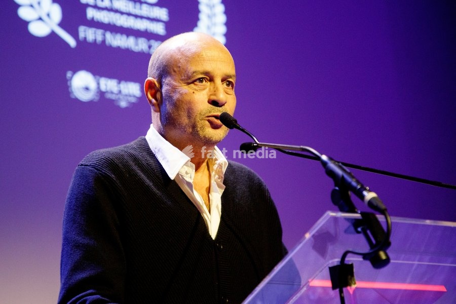 Lotfi Achour pictured during the closing night of the 39th edition of the Festival International du Film Francophone de Namur (FIFF) (27/09-04/10), Friday 04 October 2024 in Namur. After the Bayard awards ceremony, the festival will close with a screening of F. Ozon's "Quand vient l'automne"