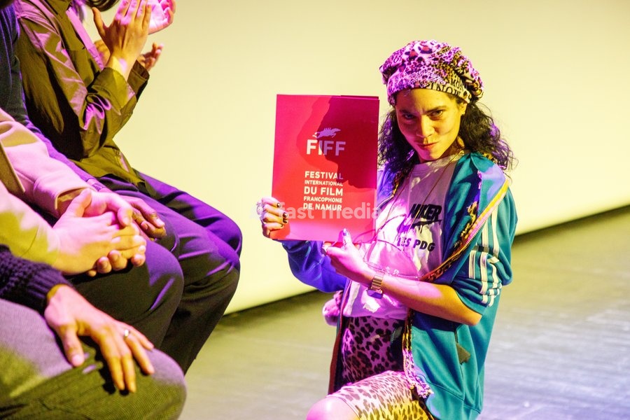 Maria-Cavalier Bazan pictured during the closing night of the 39th edition of the Festival International du Film Francophone de Namur (FIFF) (27/09-04/10), Friday 04 October 2024 in Namur. After the Bayard awards ceremony, the festival will close with a screening of F. Ozon's "Quand vient l'automne"
