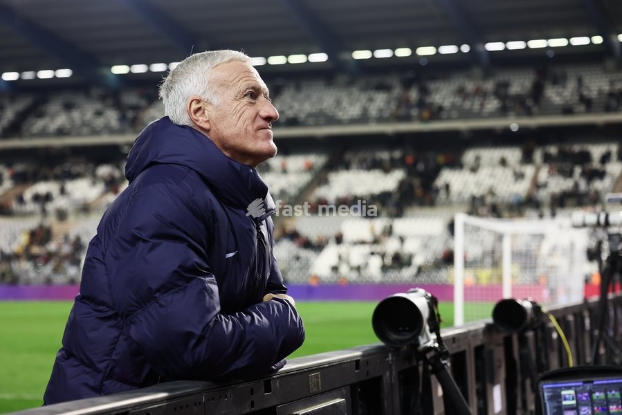 France's head coach Didier Deschamps pictured after a soccer game between Belgian national soccer team Red Devils and France, match 4 (out of 6) in the League A Group 2 of the UEFA Nations League 2025 competition, Monday 14 October 2024 in Brussels