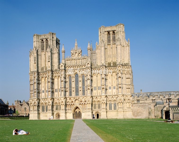 Wells Cathedral, Wells, Somerset, England, United Kingdom, Europe
