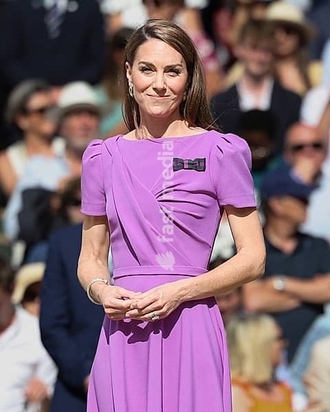 Catherine, Princess of Wales in the Royal Box at the 2024 Wimbledon Championships, London, England, United Kingdom, Europe