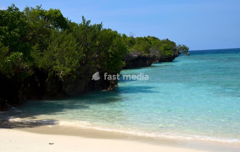 Pemba Island, north of Zanzibar archipelago, in Tanzania, surrounded by Indian Ocean. Pemba is also known as Al Kuh Dra, green island, thanks to her luscious vegetation. Pictured Ras Upembe beach. Pemba, November 18th, 2018