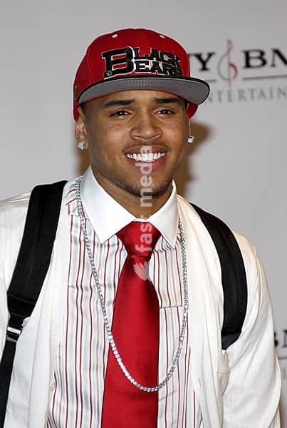 Chris Brown at the 2008 Sony/BMG Grammy After Party held at the Beverly Hills Hotel in Beverly Hills on February 10, 2008. Beverly Hills
