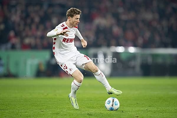 BEAUTIFUL SPORTS/ (DFL/DFB REGULATIONS PROHIBIT ANY USE OF PHOTOGRAPHS AS IMAGE SEQUENCES AND/OR QUASI-VIDEO) Cologne, RheinEnergieStadion, North Rhine-Westphalia, Florian Kainz (1.FC Köln, Midfield, #11), DFB-Pokal 1.FC Köln, Hertha BSC on 04.12.2024 at RheinEnergieStadion in Cologne Germany