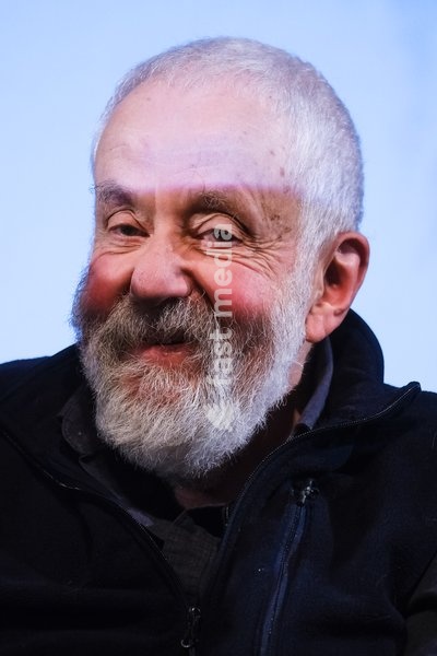 Mike Leigh on stage at Mark Kermode in 3D on Monday 16 December 2024 at BFI Southbank, London