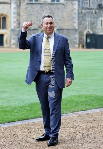 Kenneth Wax MBE, at an investiture ceremony at Windsor Castle, Windsor, UK. January 15, 2025