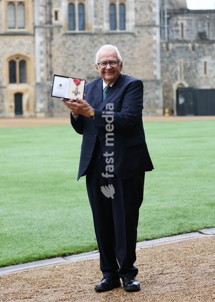 Martin Gordon CBE at an investiture ceremony at Windsor Castle, Windsor, UK. January 15, 2025