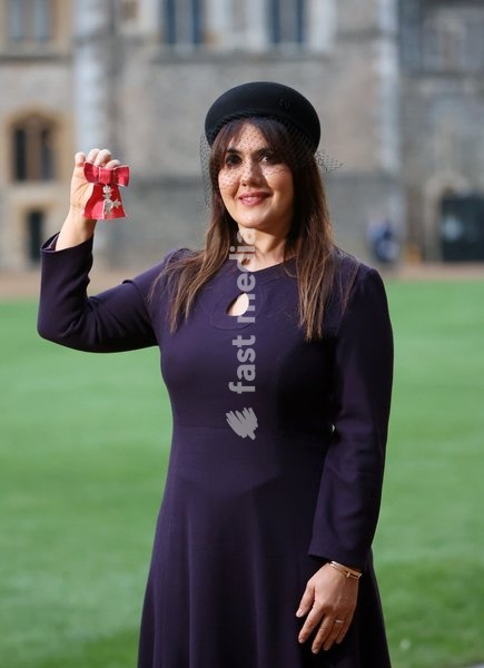 Farrah Storr MBE, at an investiture ceremony at Windsor Castle, Windsor, UK. January 15, 2025