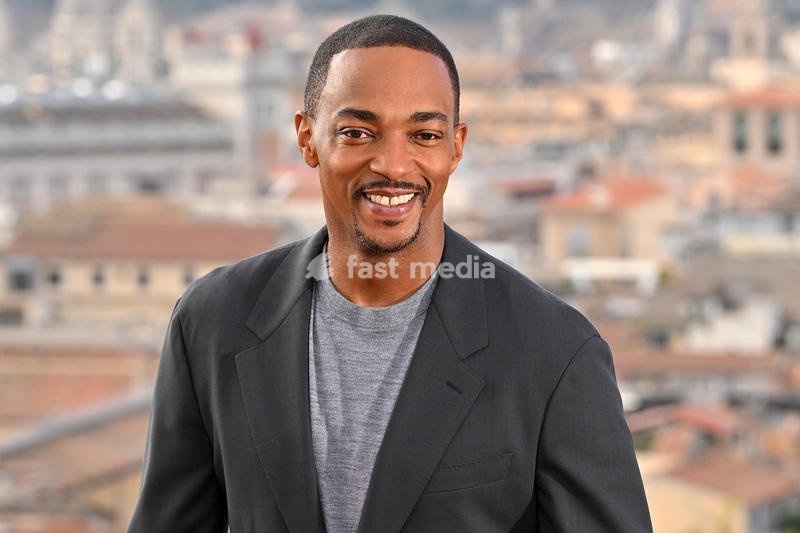 American actor and producer Anthony Mackie during the Captain America: Brave New World film photocall at hotel de la ville. Rome (Italy), January 27th, 2025