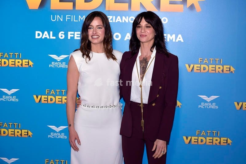 Italian actress Matilde Gioli and Italian actress, director, musician and singer Asia Argento attends Fatti Vedere Photocall at Cinema Barberini. Rome (Italy), January 28th, 2025