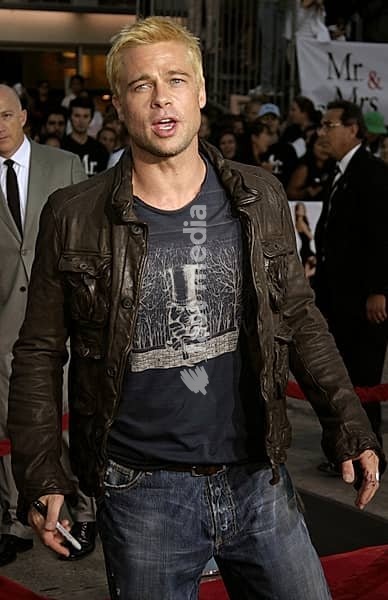Brad Pitt at the Los Angeles Premiere of Mr. & Mrs. Smith held at the Mann's Village Theater in Westwood, USA on June 7, 2005, Westwood, CA, US