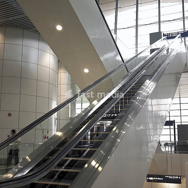 Escalator in International airport of kuala lumpur malaysia