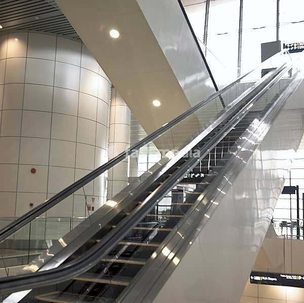 Escalator in International airport of kuala lumpur malaysia