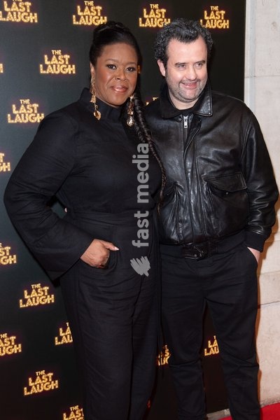 Michelle Greenidge (L) and Daniel Mays attends the Press Night for 'The Last Laugh' at The Noel Coward Theatre, London, England, UK on Wednesday 26 February, 2025