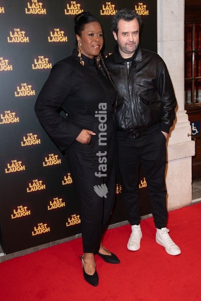 Michelle Greenidge (L) and Daniel Mays attends the Press Night for 'The Last Laugh' at The Noel Coward Theatre, London, England, UK on Wednesday 26 February, 2025