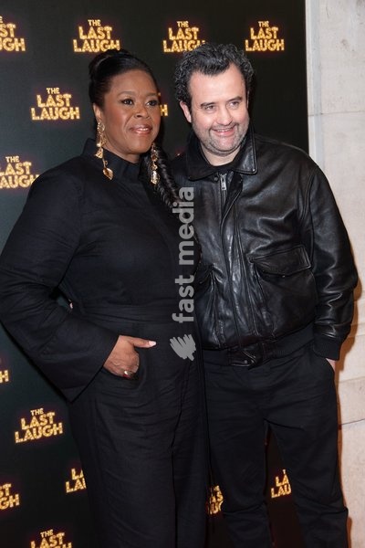 Michelle Greenidge (L) and Daniel Mays attends the Press Night for 'The Last Laugh' at The Noel Coward Theatre, London, England, UK on Wednesday 26 February, 2025