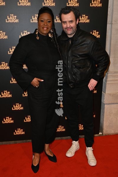 Michelle Greenidge and Daniel Mays arrives at “The Last Laugh” Press Night at the Noel Coward Theatre in London, England. UK. Wednesday 26th February 2025