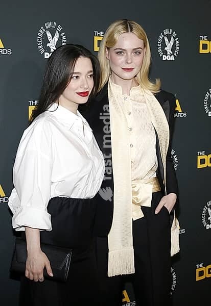 Mikey Madison and Elle Fanning at the 77th Annual Directors Guild of America Awards held at the Beverly Hilton Hotel in Beverly Hills, USA on February 8, 2025, Beverly Hills, California, USA, North America