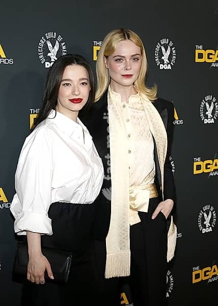 Mikey Madison and Elle Fanning at the 77th Annual Directors Guild of America Awards held at the Beverly Hilton Hotel in Beverly Hills, USA on February 8, 2025, Beverly Hills, California, USA, North America