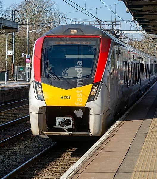Abellio Greater Anglia class 745 train at platform of railway station, Ipswich Suffolk, England, UK