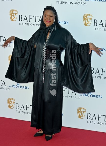 London, UK, 11 May 2025. Michelle Greenidge arriving at the BAFTA Television Awards with P&O Cruises at the Royal Festival Hall, London, UK